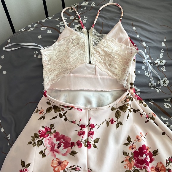 Floral Lacey wedding dress guest summer sundress - Picture 5 of 6